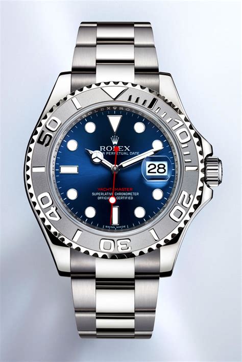 rolex yachtmaster blue face.